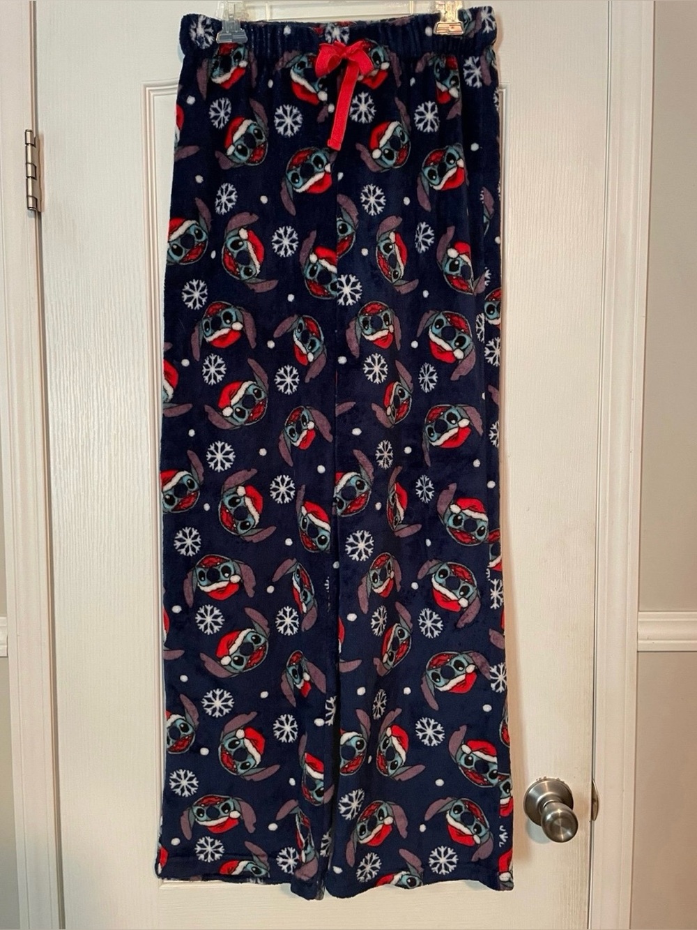 Disney Stitch Fuzzy Pajama Sleep Pants Size Small (4-6)